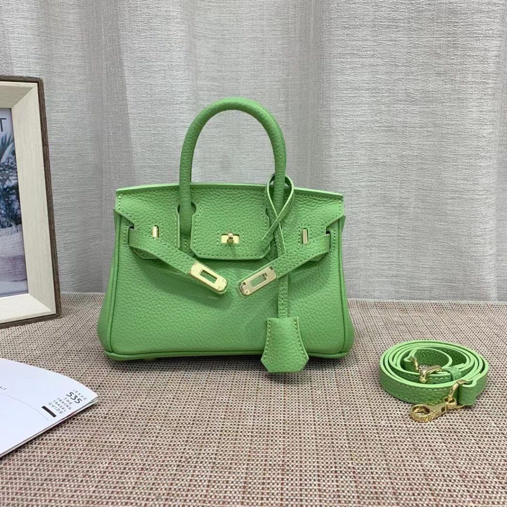 Hermès Birkin B25 Togo Grenat Ghw Green 20Cm - Image 10