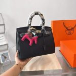 Hermes Birkin 35 Togo Leather Handbag Black 35cm - Image 3