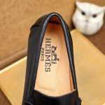 Hermes Men'S Loafer Moccasin Leather With H Silver Black - Image 8