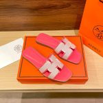 Hermes Oran Sandal Pink H231095Z C5350 - Image 9