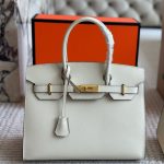 Hermes Birkin 30 Togo Mushroom White 30Cm - Image 3