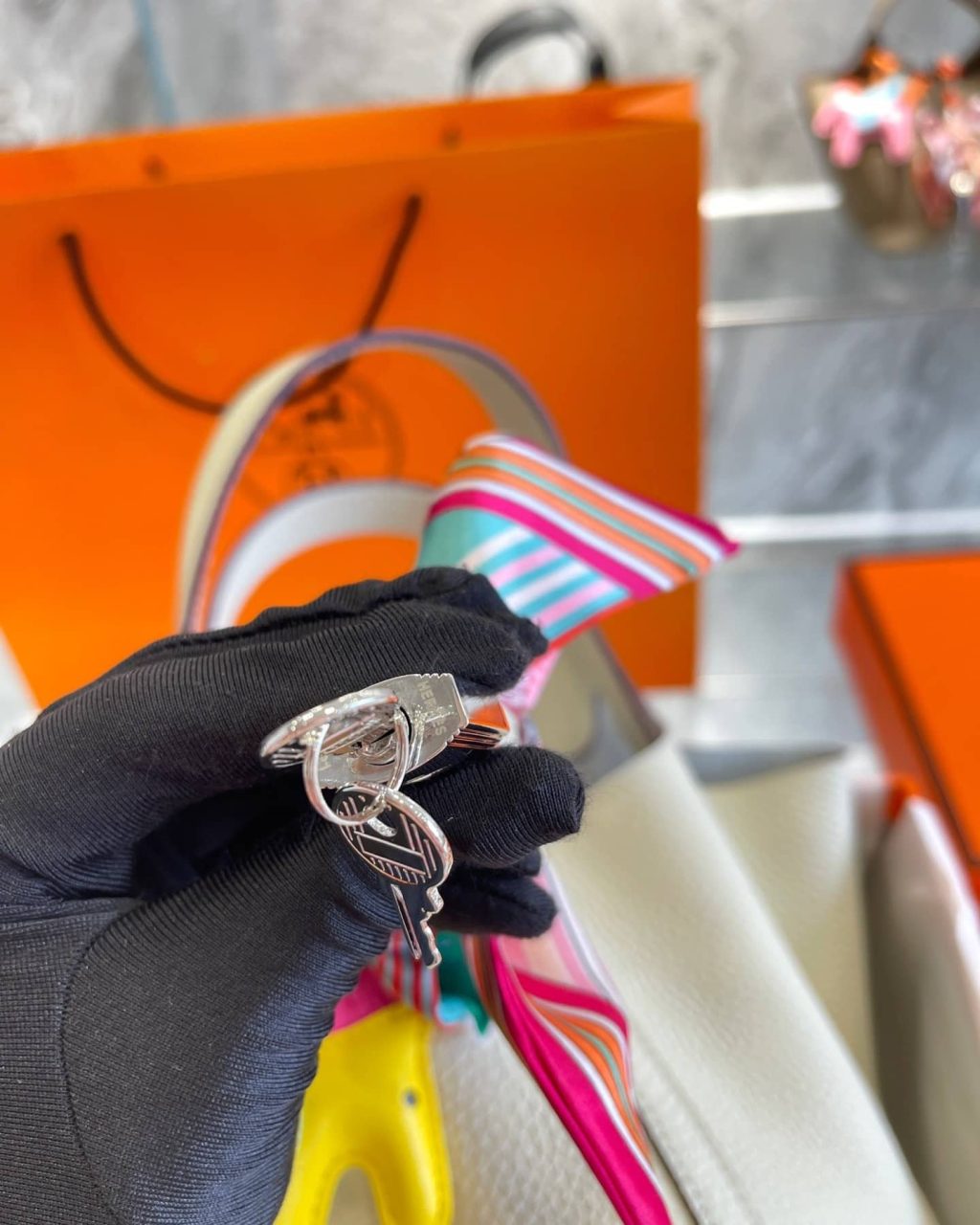 Hermes Picotin 18Cm White - Image 9