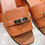 Hermes Giulia Sandal Brown H231056Z A3360 - Image 3