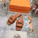 Hermes Giulia Sandal Brown H231056Z A3360 - Image 4