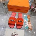 Hermes Giulia Sandal Orange H232130Z 5H360 - Image 6