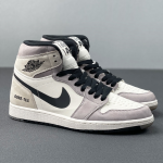 Air Jordan 1 White Grey Waterproof Shoes - Image 2