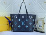 Louis Vuitton Neverfull MM Monogram Empreinte Blue 31Cm M46514 - Image 3