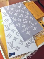 Louis Vuitton Lv Monogram Essential Scarf Light Grey M77727 - Image 4