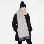 Louis Vuitton Lv Monogram Essential Scarf Light Grey M77727 - Image 8