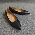 Christian Louboutin Studded Anjalina Flat Black 3151261B142 - Image 3