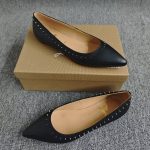 Christian Louboutin Studded Anjalina Flat Black 3151261B142 - Image 4