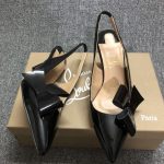 Christian Louboutin Clare Nodo 80 Slingback Black - Image 4
