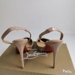 Christian Louboutin Apostropha Sling 80 Nappa Leather Beige 1240830N295 - Image 6