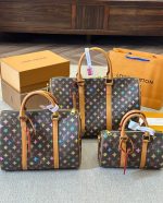 Louis Vuitton Keepall Bandoulière Monogram Craggy Chocolate 40Cm M24901 - Image 3