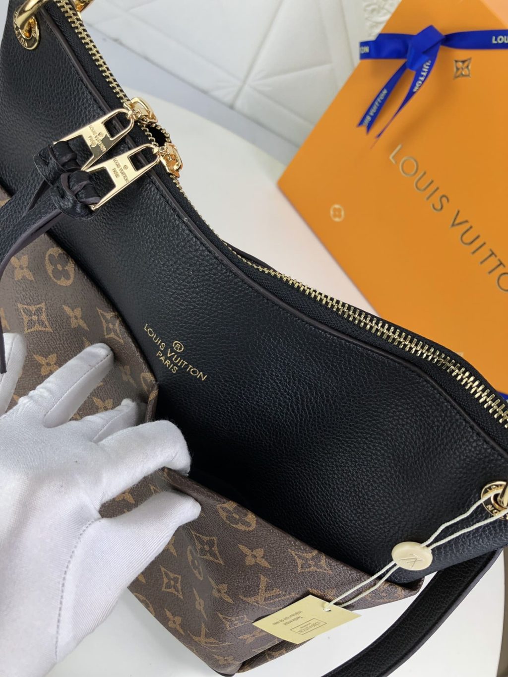 Louis Vuitton Maida Hobo Handbag Black Monogram 33Cm - Image 5