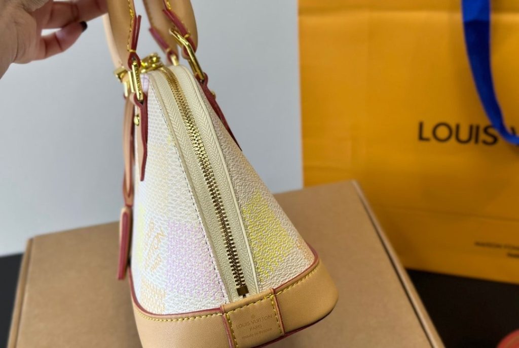 Louis Vuitton Alma BB Damier Canvas Peach 23Cm N40516 - Image 6