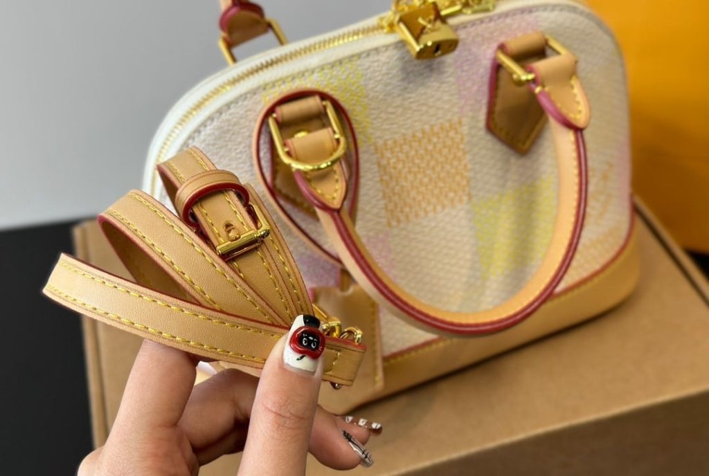 Louis Vuitton Alma BB Damier Canvas Peach 23Cm N40516 - Image 8