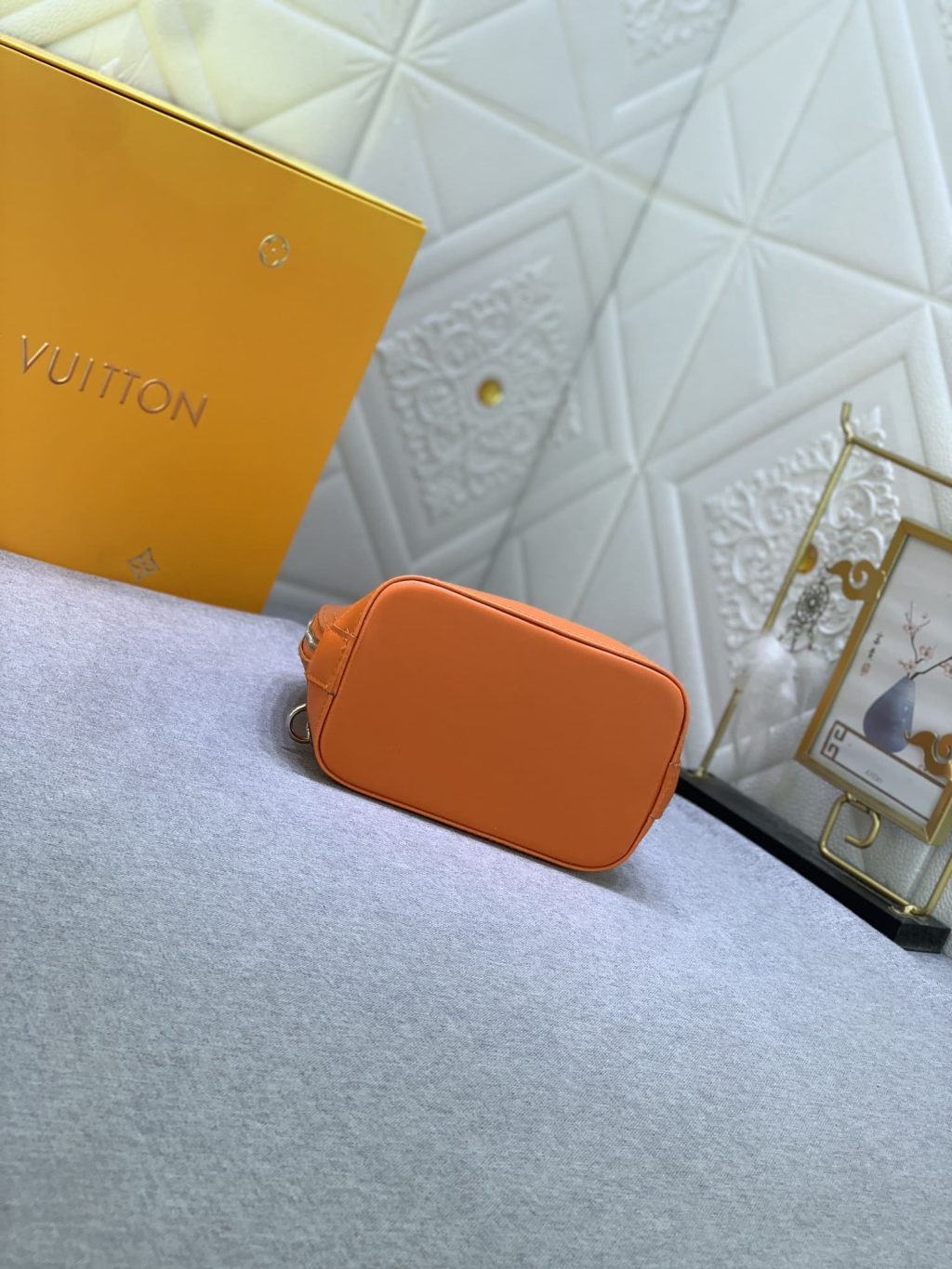 Louis Vuitton Alma Backpack Epi Leather Orange 20Cm M25104 - Image 8