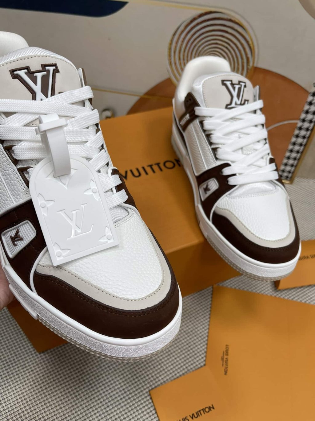 Louis Vuitton Lv Trainer Sneaker Brown 1Ablvb - Image 6