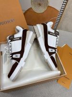 Louis Vuitton Lv Trainer Sneaker Brown 1Ablvb - Image 5