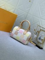 Louis Vuitton Speedy Bandoulière Damier Canvas Peach 20Cm - Image 10