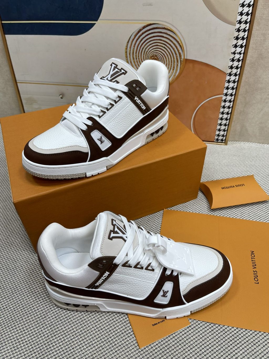 Louis Vuitton Lv Trainer Sneaker Brown 1Ablvb - Image 3