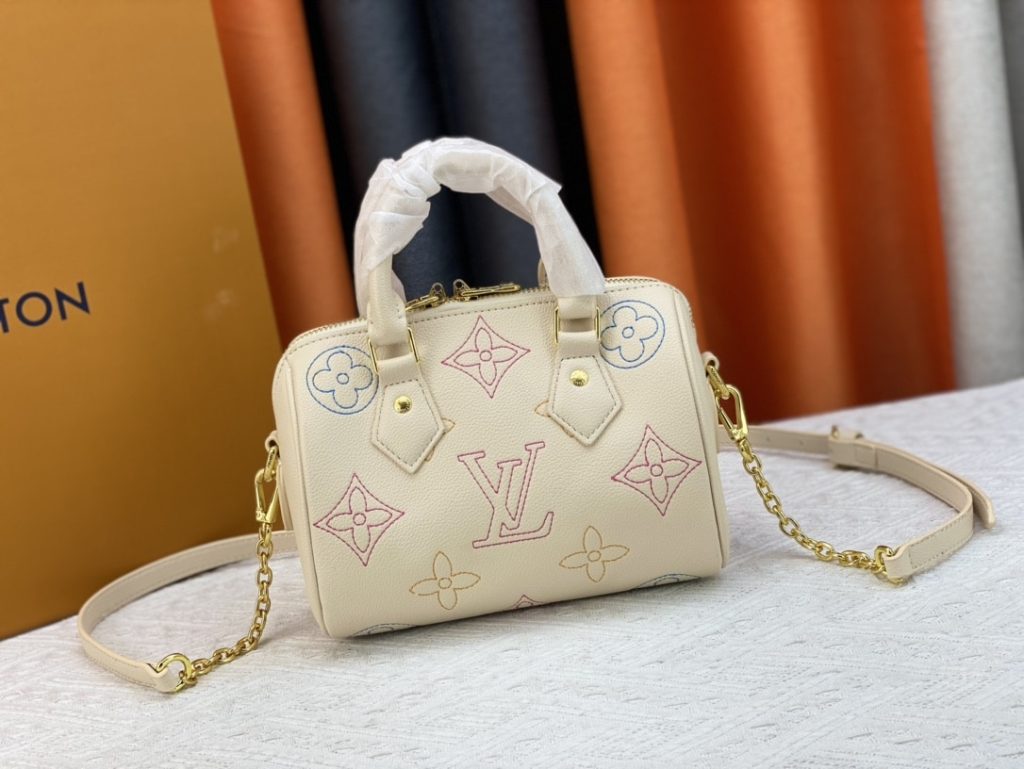 Louis Vuitton Speedy Bandoulière Monogram Empreinte 20Cm M46667 - Image 11