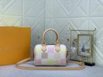 Louis Vuitton Speedy Bandoulière Damier Canvas Peach 20Cm - Image 11