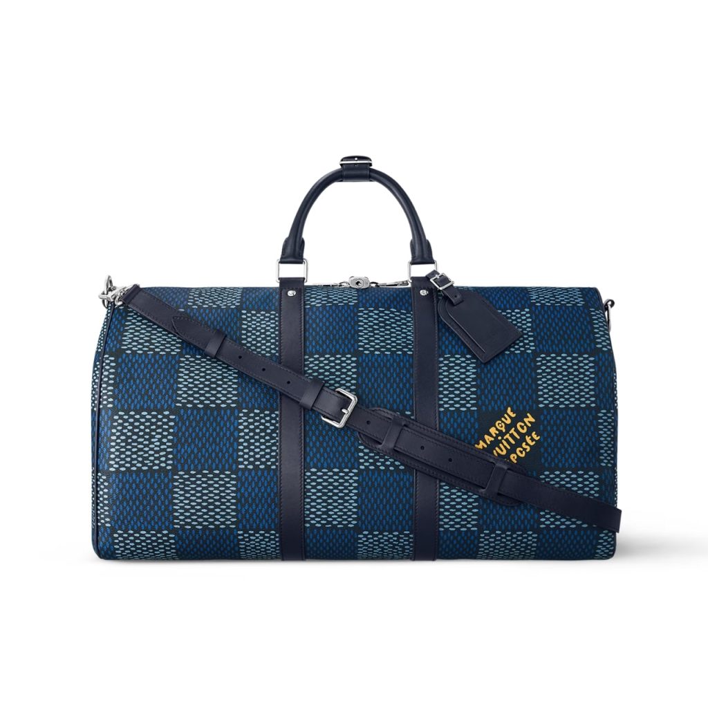 Louis Vuitton Keepall Bandoulière 50 Damier Heritage Blue 50cm N40861 - Image 2