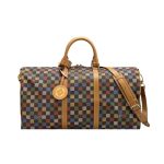 Louis Vuitton Keepall Bandoulière 50 Leather Trim Muticolor 50cm