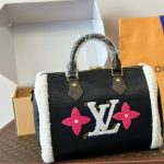 Louis Vuitton Speedy Bandouliere 30 Monogram Teddy Black 30cm M56966 - Image 3