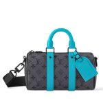 Louis Vuitton Keepall Bandoulière 25 Monogram Eclipse Reverse Coated Canvas Turquoise 25cm M11645