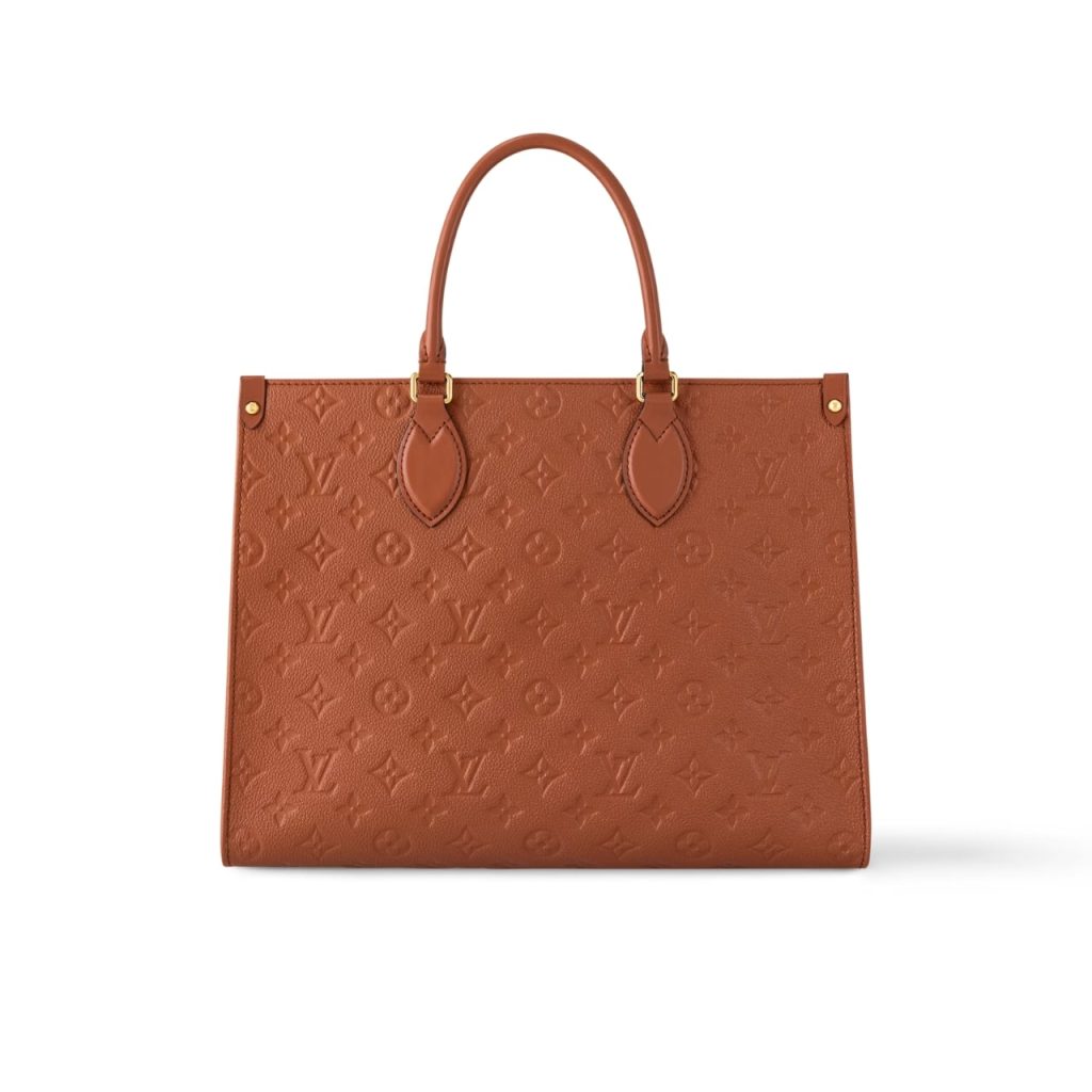 Louis Vuitton On The Go MM Monogram Empreinte Leather Cognac 35Cm M12775 - Image 2