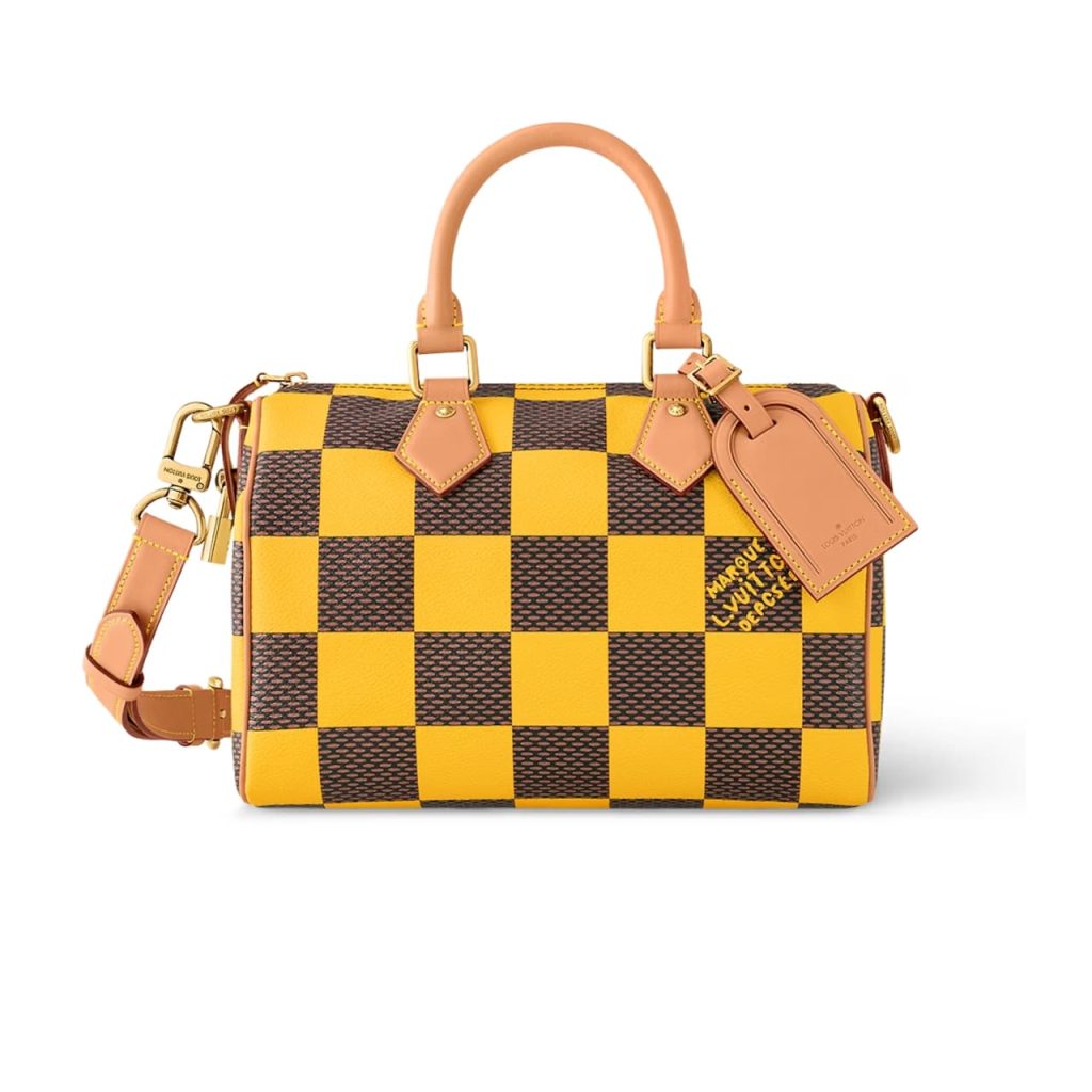 Louis Vuitton Speedy Bandoulière 25 Damier Pop Yellow 25Cm N40584 - Image 2