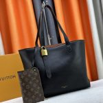 Louis Vuitton Low Key Cabas MM Grained Leather Black 47Cm M25341 - Image 5