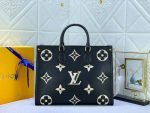 Louis Vuitton Onthego MM Monogram Black Beige 35Cm M45495 - Image 3