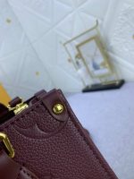 Louis Vuitton Onthego MM Monogram Empreinte Wine Red 25Cm M46601 - Image 8
