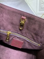 Louis Vuitton Onthego MM Monogram Empreinte Wine Red 25Cm M46601 - Image 10