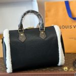 Louis Vuitton Speedy Bandouliere 30 Monogram Teddy Black 30cm M56966 - Image 7