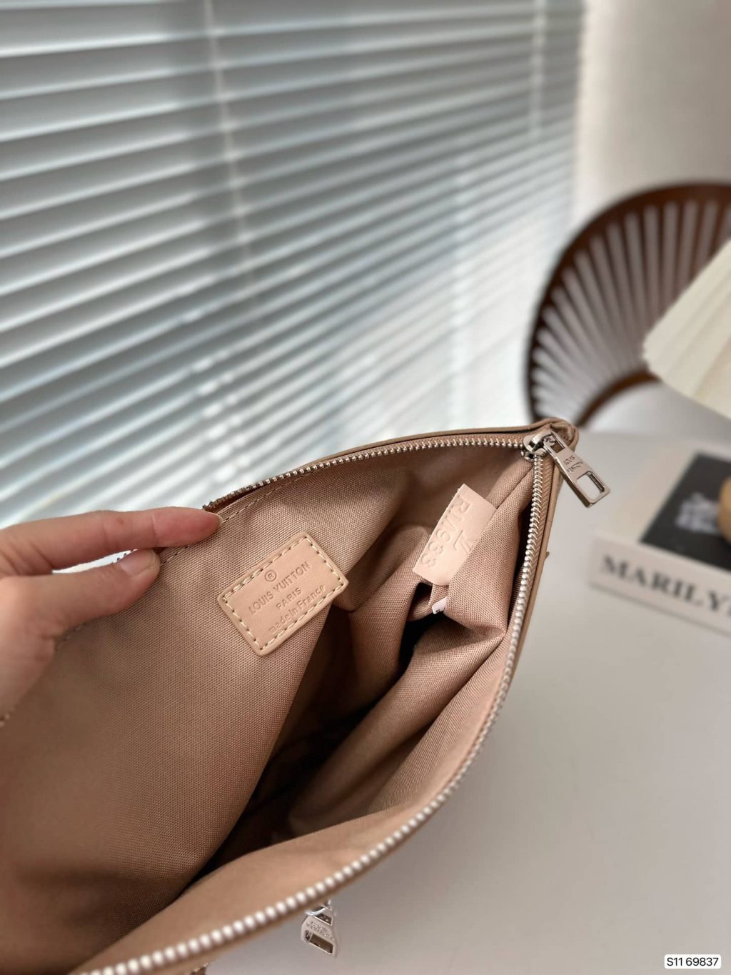 Louis Vuitton Takeoff Pouch Beige 30Cm - Image 3