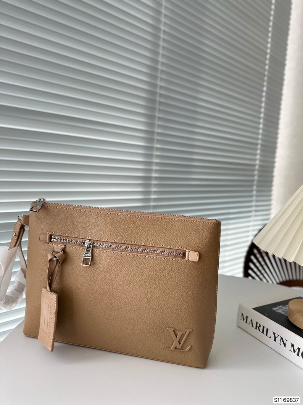 Louis Vuitton Takeoff Pouch Beige 30Cm - Image 9