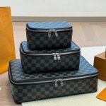 Louis Vuitton Toilet Pouch Damier Grey 23Cm - Image 9