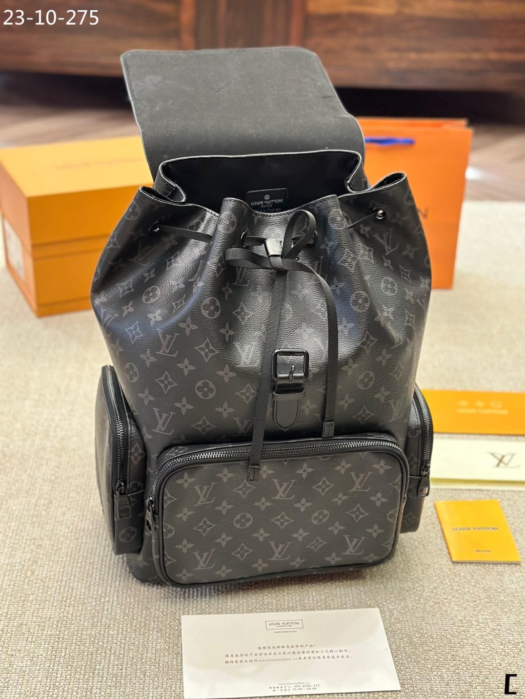 Louis Vuitton Backpack Monogram Black 45Cm - Image 7