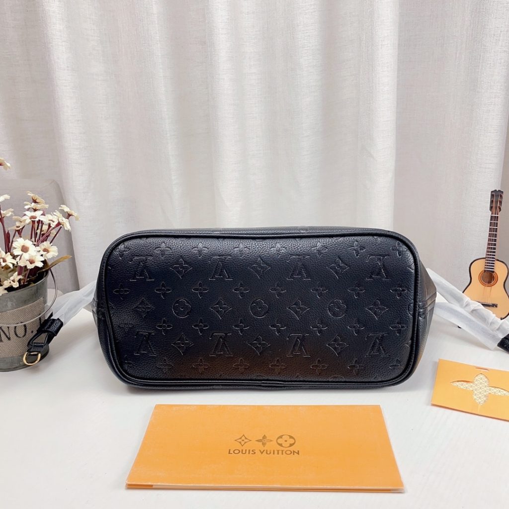 Louis Vuitton Neverfull MM Monogram Empreinte Leather Black 31Cm M45685 - Image 10