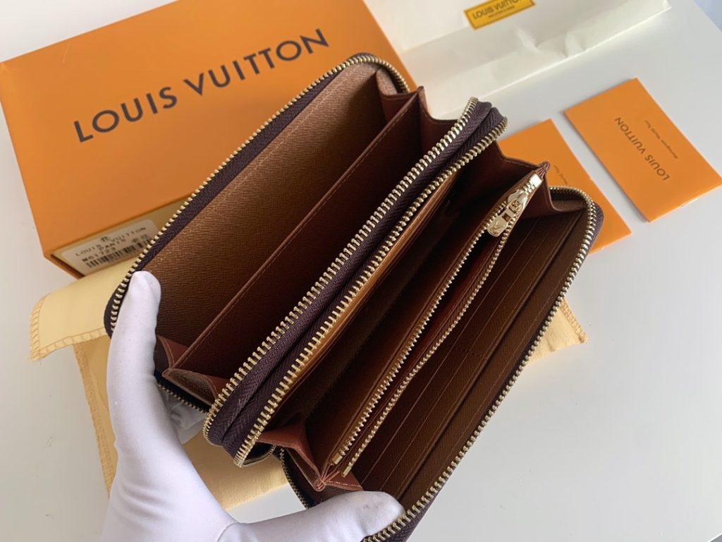 Louis Vuitton Long Double Zippy Wallet Monogram Brown 19Cm - Image 11