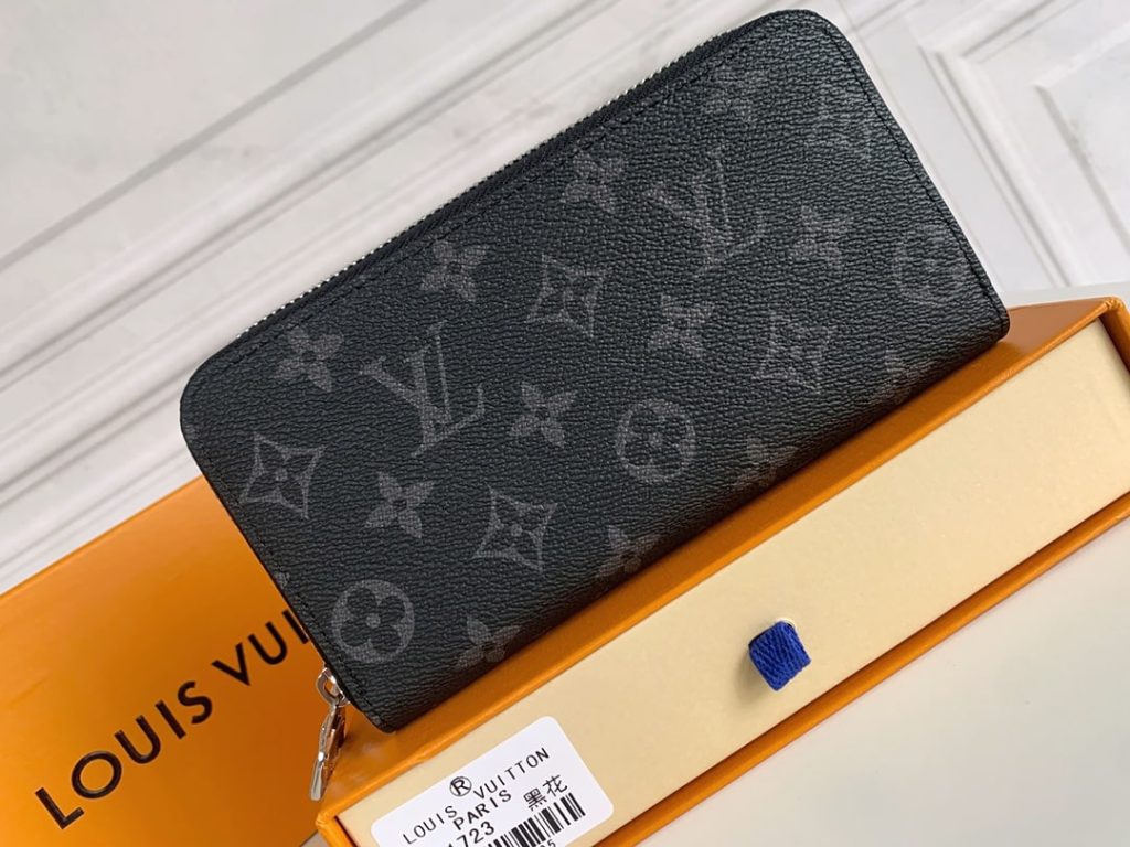 Louis Vuitton Long Double Zipper Wallet Monogram Black 19Cm - Image 4