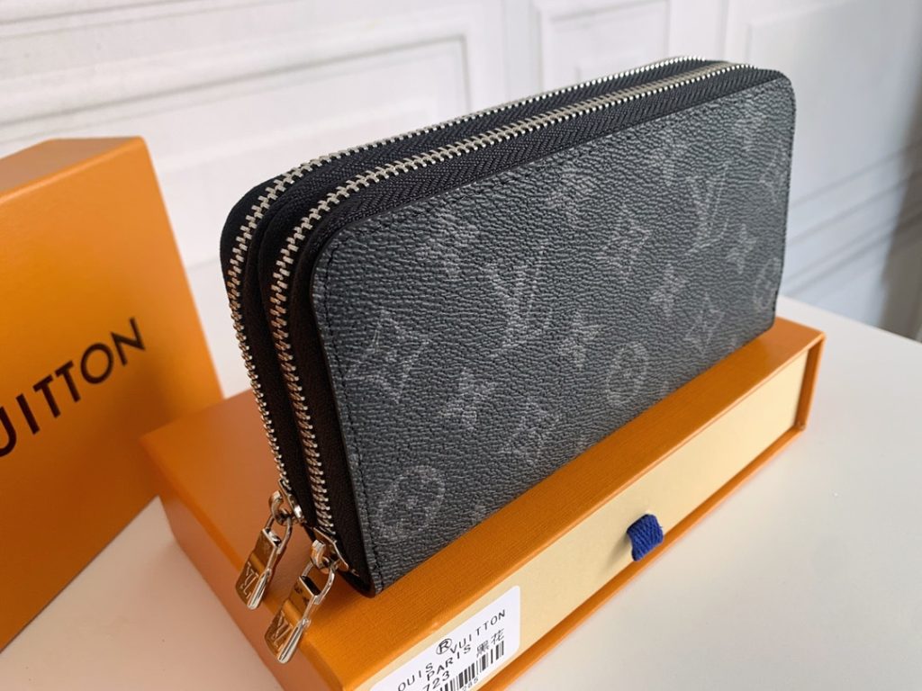 Louis Vuitton Long Double Zipper Wallet Monogram Black 19Cm - Image 5