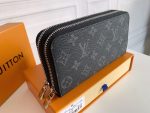 Louis Vuitton Long Double Zipper Wallet Monogram Black 19Cm - Image 5