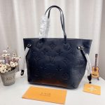 Louis Vuitton Neverfull MM Monogram Empreinte Leather Black 31Cm M45685 - Image 3