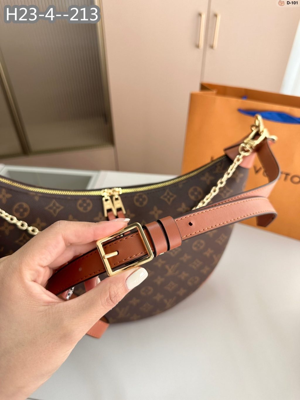 Louis Vuitton Loop Hobo Monogram Canvas Brown 35Cm M46311 - Image 6